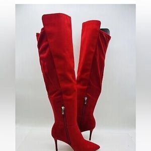 Jessica Simpson over the knee wicked Red